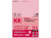 G)コクヨ/PPCカラー用紙 B4 ピンク 100枚入/KB-C134NP