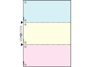 ヒサゴ/マルチプリンタ帳票 複写タイプ A4 カラー 3面 6穴 100枚