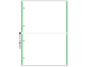 ヒサゴ/マルチプリンタ帳票 複写タイプ A4 グリーンライン 2面 4穴