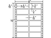 G)NANA/連続ラベルナナフォーム 8×10インチ 12面 500折/MM8A