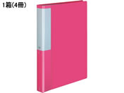 G)コクヨ/クリヤーブック POSITY 固定式A4 60ポケット ピンク 4冊