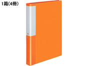 G)コクヨ/クリヤーブック POSITY 固定式A4 60ポケット オレンジ 4冊