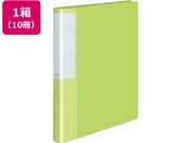 コクヨ/クリヤーブック POSITY差替式A4 30穴背幅33ライトグリーン10冊