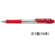 G)ぺんてる/ドットイーボール 0.7mm 赤 10本/BK127-B