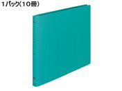 G)コクヨ/フラットファイルPP B4ヨコ とじ厚15mm 緑 10冊/フ-H19G