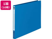 G)コクヨ/レターファイル(色厚板紙) B4ヨコ とじ厚12mm 青 10冊