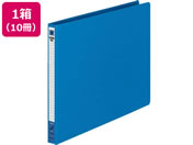 G)コクヨ/レターファイル(色厚板紙) A4ヨコ とじ厚12mm 青 10冊