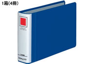 G)コクヨ/チューブファイル〈エコツインR〉B6ヨコ とじ厚30mm 青 4冊