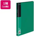 G)コクヨ/クリヤーブック〈ベーシック〉固定式 A4 40ポケット 緑 10冊