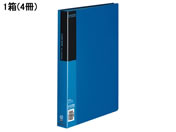 G)コクヨ/クリヤーブック〈ベーシック〉固定式 A4 60ポケット 青 4冊
