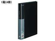 G)コクヨ/クリヤーブック〈ベーシック〉固定式 A4 60ポケット 黒 4冊