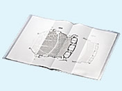 コクヨ/クリヤーホルダー(A3・二つ折り) A4 透明 5枚/フ-755