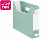 G)コクヨ/ファイルボックス-FS〈Dタイプ〉A4ヨコ 背幅75mm 緑 5冊