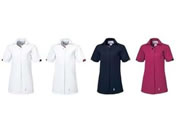 ルコック/レディースジャケット 5L ホワイト×ネイビー/UQW1053