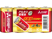 G)三菱電機/アルカリ乾電池単2形 4本/LR14GD/4S