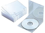 エレコム Blu-ray DVD CDスリムケース クリア 10枚 CCD-JSCS10CR