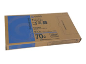 Goono BOX型ゴミ袋 薄手強化タイプ 乳白半透明70L 100枚