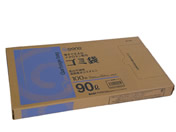 Goono BOX型ゴミ袋薄手強化タイプ乳白半透明90L100枚*4箱