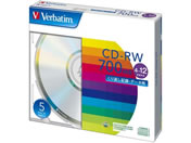バーベイタム データ用CD-RW700MB 4〜12倍速 5枚