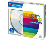バーベイタム データ用CD-RW 700MB 1〜4倍速 5枚