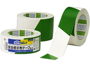 ニトムズ 安全標示布テープ 緑 白 幅50mm×25m J3970