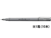 三菱鉛筆/ピン 油性ペン 極細 0.64mm 黒 10本/PIN03A.24