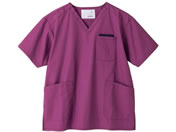 マツヨシ スクラブ トップス 診察衣 25-6500-0003 M MY-NS0820BU(バーガンデ