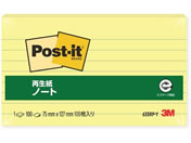 G)3M/ポスト・イットノート 再生紙 罫線入り イエロー/635RP-Y