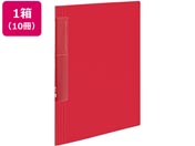 G)コクヨ/クリヤーブック〈ノビータ〉ウェーブカットA4 20ポケット 赤 10冊