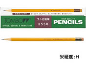 トンボ鉛筆 消しゴム付鉛筆 H 12本 2558-H