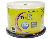 ALL-WAYS CD-R 700MB 52倍速 50枚
