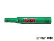 G)三菱鉛筆/プロッキー太字+細字 詰替式本体 緑 10本