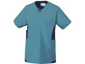 ミズノ/スクラブ(男女兼用)診察衣 25-2518-0402 S MZ-0181-C69(ターコイズ)