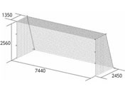 TOEI LIGHT �g�[�G�C���C�g ��ʃT�b�J�[�S�[���l�b�g �l�p�� 2��1�g �|���G�`���������� 440T 72�{ �Ԗ�12cm�p