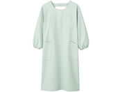 モンブラン/予防衣(男女兼用・長袖)エプロン 24-8145-0301 S 74-407(ミント)