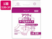 クレシア/アクティ パッド併用 テープ止め S〜M 32枚×3パック