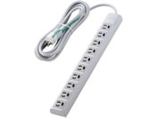 エレコム/電源タップ 3ピン 10個口 5m ライトグレー/T-H31050NM