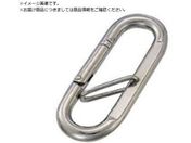 水本/ステンレス プチカラビナ ハズレ止め付 線径5mm長さ57mm PK-5