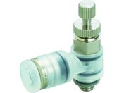 PISCO/スピードコントローラ エルボ PPタイプ φ4用 接続口径M5×0.8 PJSC4-M5A