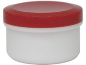 金鵄製作所/アルファ軟膏容器 軟膏壺 23-5637-0502 キャップ:赤(002)kinshi A0060(120ML)40コ