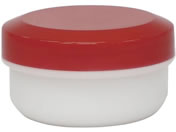 金鵄製作所/アルファ軟膏容器 軟膏壺 25-2275-0002 キャップ:赤(002)kinshi A0030R(24ML)180コイリ