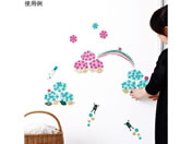 �T���R�[�}�[�N�H��/�G�߂̃E�H�[���X�e�b�J�[ �傫�Ȃ�������/8-346-05