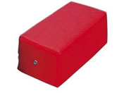 高田ベッド/カラー診察用角マクラ 診察用枕 02-2336-0014 ビニルレザーレッド 高田ベッド製作所 TB-77C-01