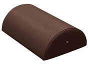 高田ベッド/カラー診察用半円マクラ(大)診察枕 20-3787-0004 ビニルレザー茶 高田ベッド製作所 TB-77C-07
