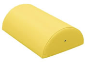 高田ベッド/カラー診察用半円マクラ(大)診察枕 20-3787-0008 ビニルレザーイエロー 高田ベッド製作所 TB-77C-07
