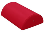 高田ベッド/カラー診察用半円マクラ(大)診察枕 20-3787-0014 ビニルレザーレッド 高田ベッド製作所 TB-77C-07