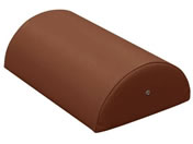 高田ベッド/カラー診察用半円マクラ(大)診察枕 20-3787-0017 ビニルレザーライトブラウン 高田ベッド製作所 TB-77C-07