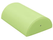高田ベッド/カラー診察用半円マクラ(大)診察枕 20-3787-0018 ビニルレザーライムグリーン 高田ベッド製作所 TB-77C-07