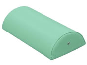 高田ベッド/カラー診察用半円額マクラ 診察枕 20-3785-0005 ビニルレザーライトグリーン 高田ベッド製作所 TB-77C-08