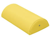 高田ベッド/カラー診察用半円額マクラ 診察枕 20-3785-0008 ビニルレザーイエロー 高田ベッド製作所 TB-77C-08